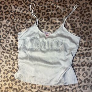 Juicy Couture White Camisole with Rhinestone Logo
